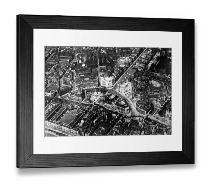 Framed Print : Aerial view, Aldwych, London Framed Print : Aerial view, Aldwych, London