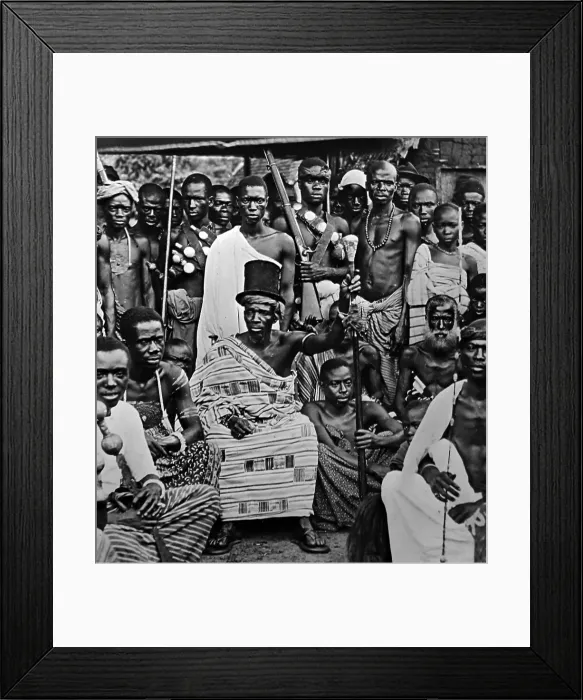 Framed Print : An Ashanti Chief - Victorian period Framed Print : An Ashanti Chief - Victorian period
