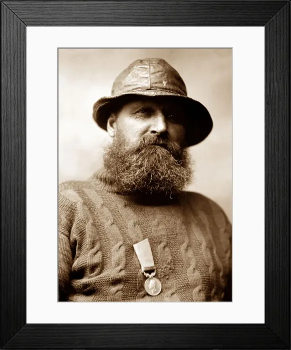 Framed Print : Henry Freeman, lifeboatman Whitby - Victorian period Framed Print : Henry Freeman, lifeboatman Whitby - Victorian period
