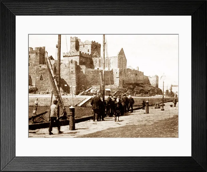 Framed Print : Peel Castle, Isle of Man - Victorian period Framed Print : Peel Castle, Isle of Man - Victorian period