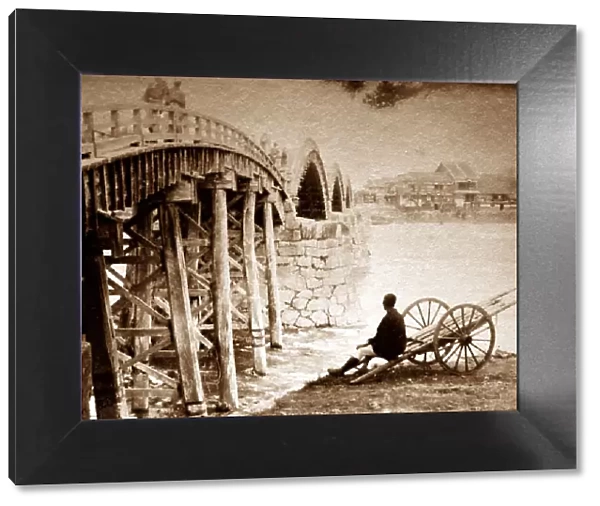 Iwakuni Bridge, Japan - pre 1900