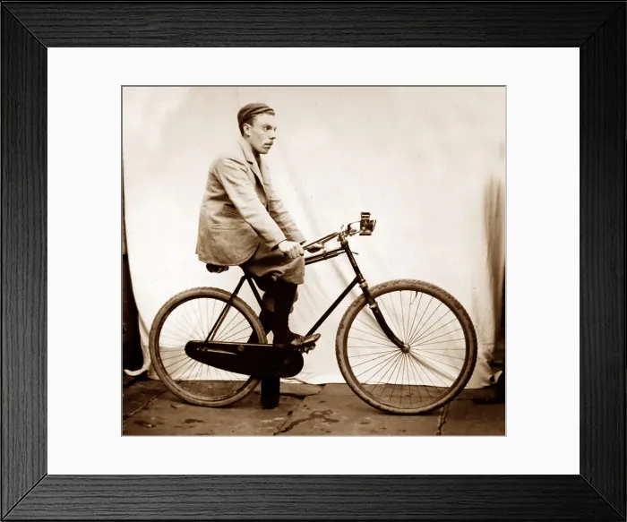Framed Print : An American Howe bicycle on 1894 Framed Print : An American Howe bicycle on 1894