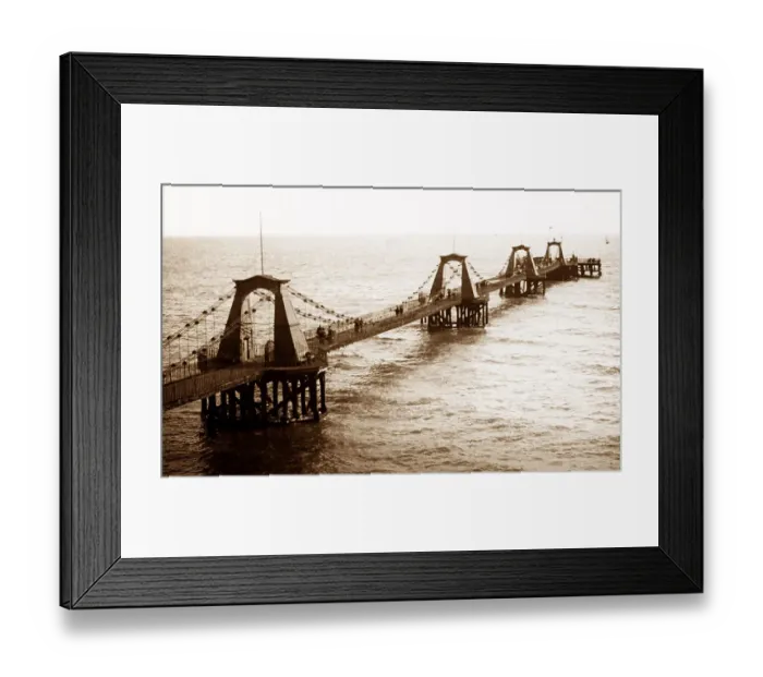 Framed Print : Brighton Chain Pier - Victorian period Framed Print : Brighton Chain Pier - Victorian period