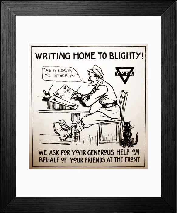 Framed Print : YMCA poster during WW1 Framed Print : YMCA poster during WW1