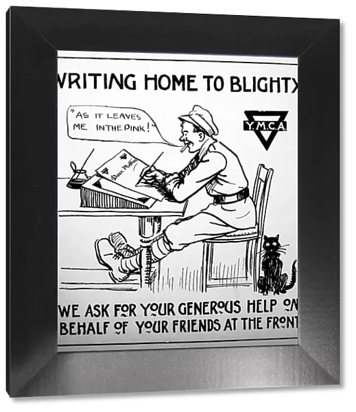 YMCA appeal for writing materials during WW1