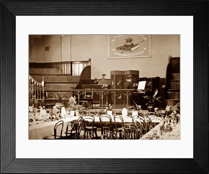 Framed Print : Derby YMCA Lecture Hall during WW1 Framed Print : Derby YMCA Lecture Hall during WW1