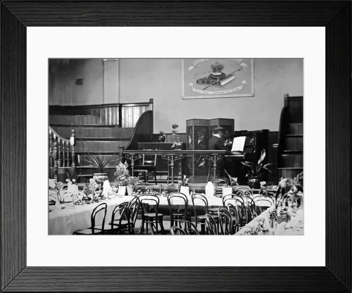 Framed Print : YMCA Derby Lecture Hall during WW1 Framed Print : YMCA Derby Lecture Hall during WW1