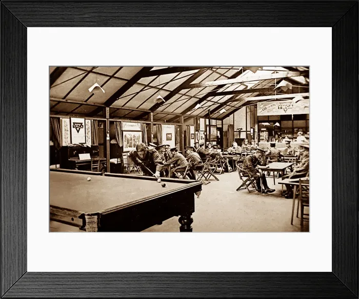 Framed Print : YMCA Euston Hut in London during WW1 Framed Print : YMCA Euston Hut in London during WW1