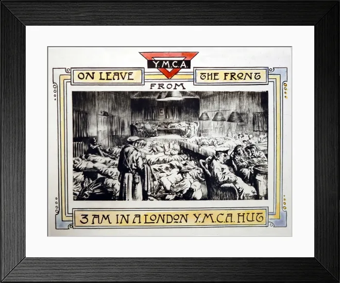Framed Print : YMCA Hut in London during WW1 Framed Print : YMCA Hut in London during WW1