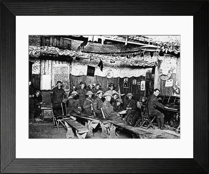Framed Print : YMCA Ypres dug out hut during WW1 Framed Print : YMCA Ypres dug out hut during WW1
