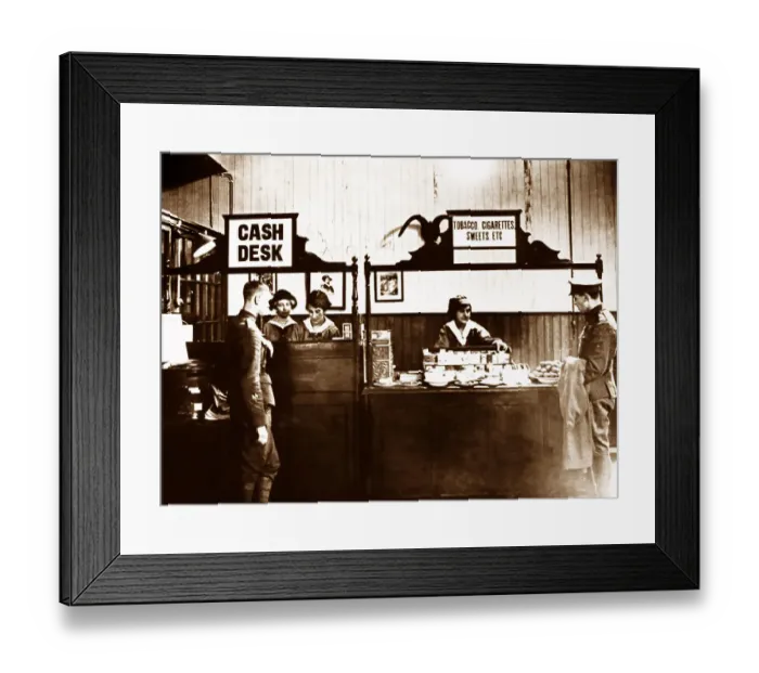 Framed Print : YMCA Shakespeare Hut, London during WW1 Framed Print : YMCA Shakespeare Hut, London during WW1