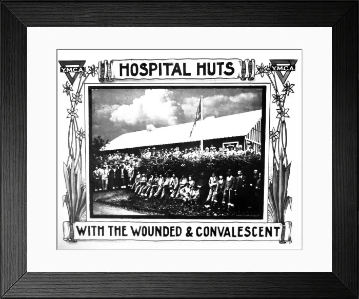 Framed Print : YMCA Hospital hut during WW1 Framed Print : YMCA Hospital hut during WW1