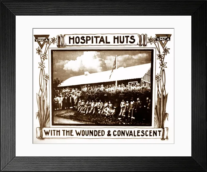 Framed Print : YMCA hut during WW1 - Hospital hut Framed Print : YMCA hut during WW1 - Hospital hut