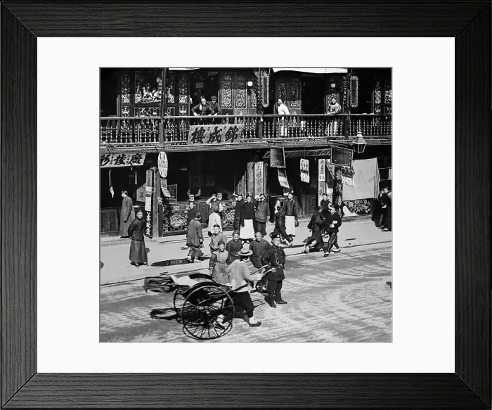 Framed Print : Tea Merchant in China early 1900s Framed Print : Tea Merchant in China early 1900s