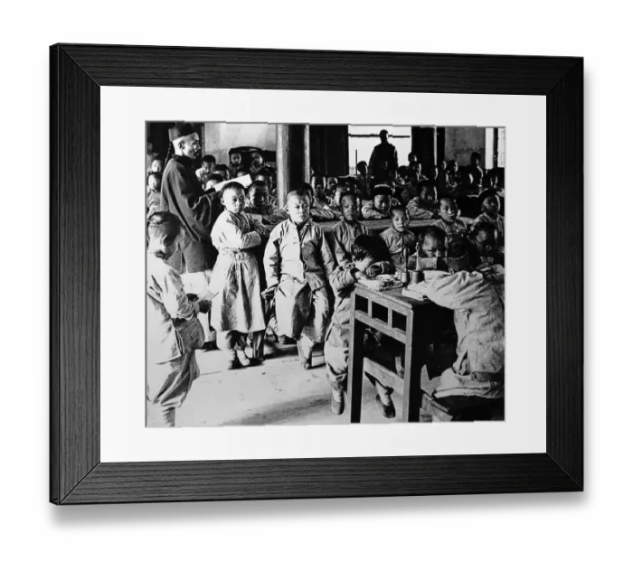 Framed Print : School children in Peking, China - early 1900s Framed Print : School children in Peking, China - early 1900s