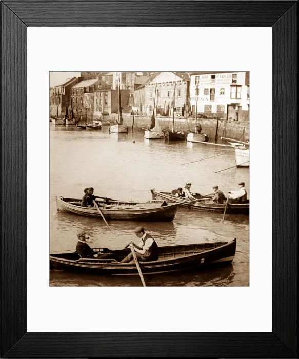 Framed Print : Bridlington Harbour - Victorian period Framed Print : Bridlington Harbour - Victorian period