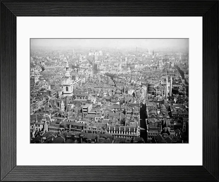 Framed Print : View of London from St. Paul's Cathedral in 1921 Framed Print : View of London from St. Paul's Cathedral in 1921