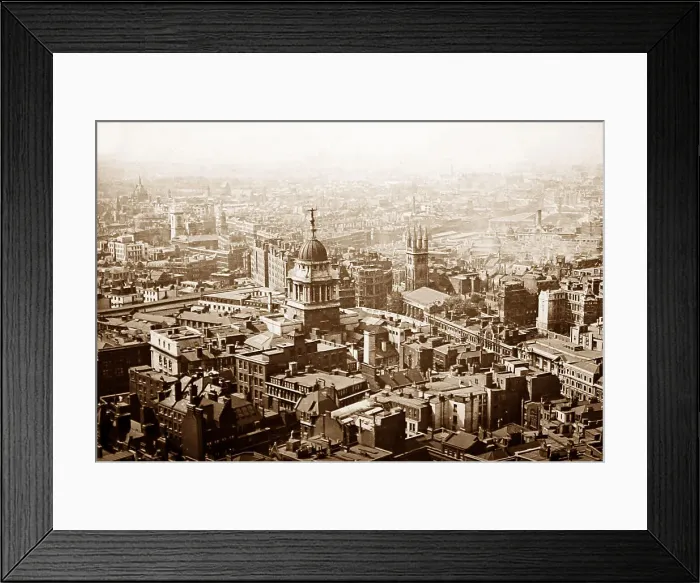 Framed Print : London from St Pauls Cathedral in 1921 Framed Print : London from St Pauls Cathedral in 1921