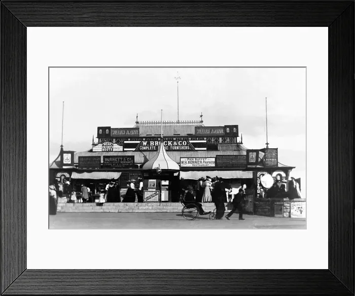 Framed Print : Teignmouth Pier - early 1900s Framed Print : Teignmouth Pier - early 1900s