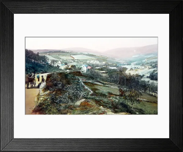 Framed Print : Laxey Glen, Isle of Man - Victorian period