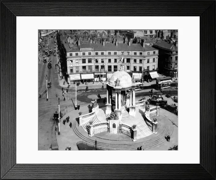 Framed Print : St. George's Circus, Lord Street, Liverpool - probably 1920s Framed Print : St. George's Circus, Lord Street, Liverpool - probably 1920s
