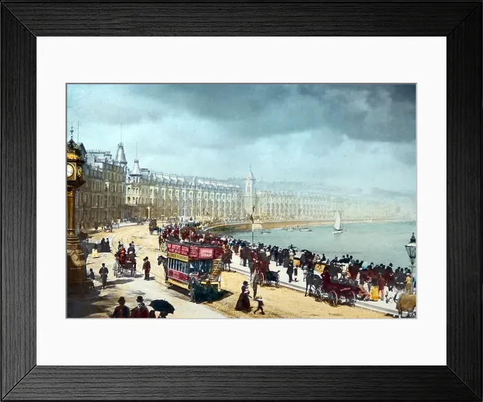 Framed Print : Douglas, Isle of Man (hand coloured photo) Framed Print : Douglas, Isle of Man (hand coloured photo)