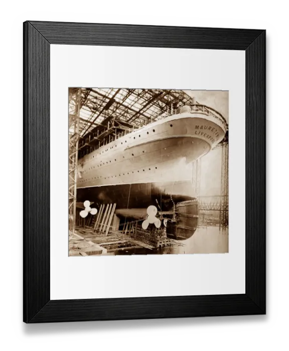 Framed Print : RMS Mauretania Framed Print : RMS Mauretania