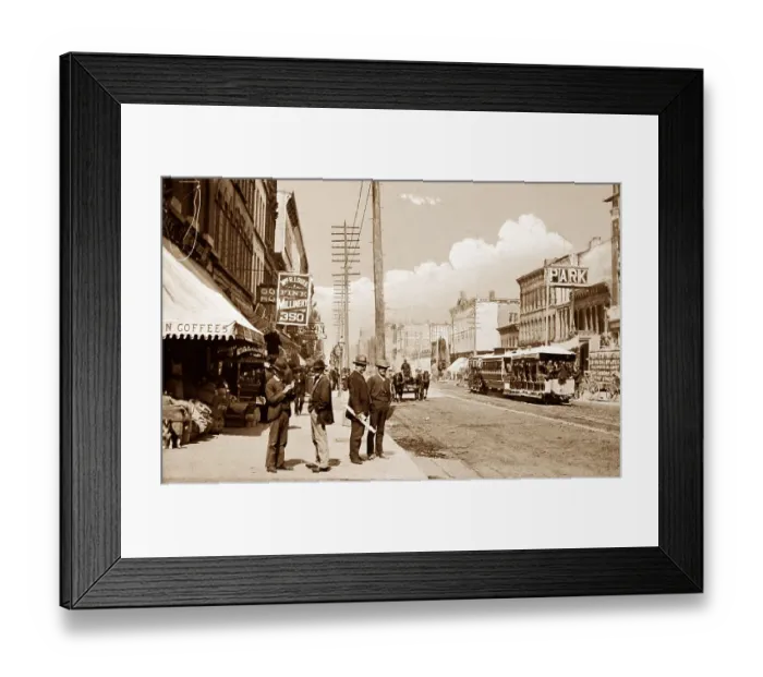 Framed Print : Chicago - hand coloured when published - early 1900s Framed Print : Chicago - hand coloured when published - early 1900s