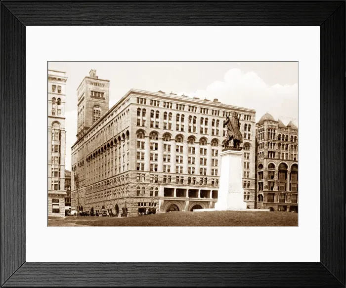 Framed Print : Auditorium Hotel Chicago - hand coloured when published Framed Print : Auditorium Hotel Chicago - hand coloured when published