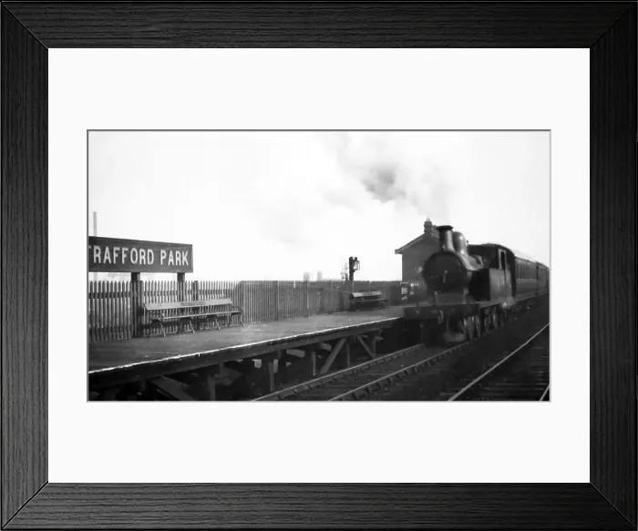 Framed Print : Trafford Park Railway Station - possibly 1930s Framed Print : Trafford Park Railway Station - possibly 1930s