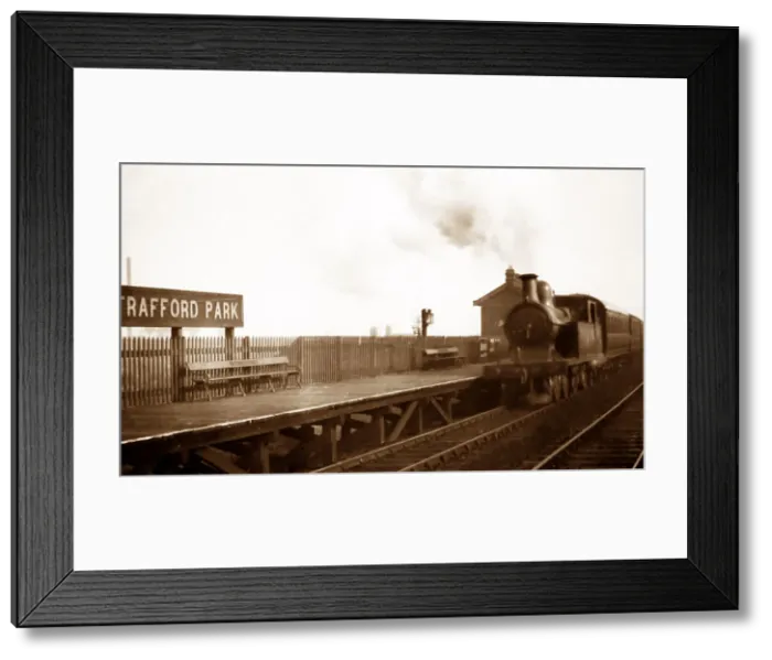 Framed Print : Trafford Park Railway Station Framed Print : Trafford Park Railway Station
