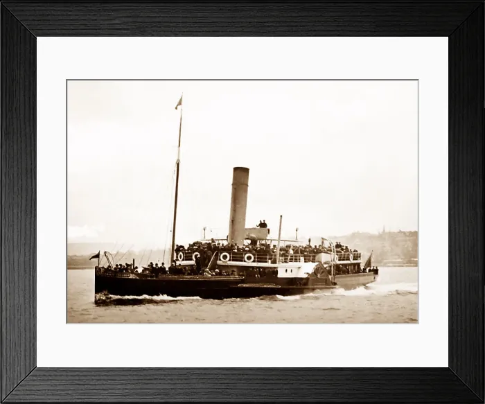 Framed Print : Prince of Wales paddle steamer, Southampton to Framed Print : Prince of Wales paddle steamer, Southampton to