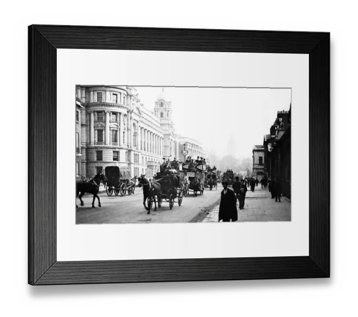 Framed Print : Whitehall, London - Victorian period Framed Print : Whitehall, London - Victorian period