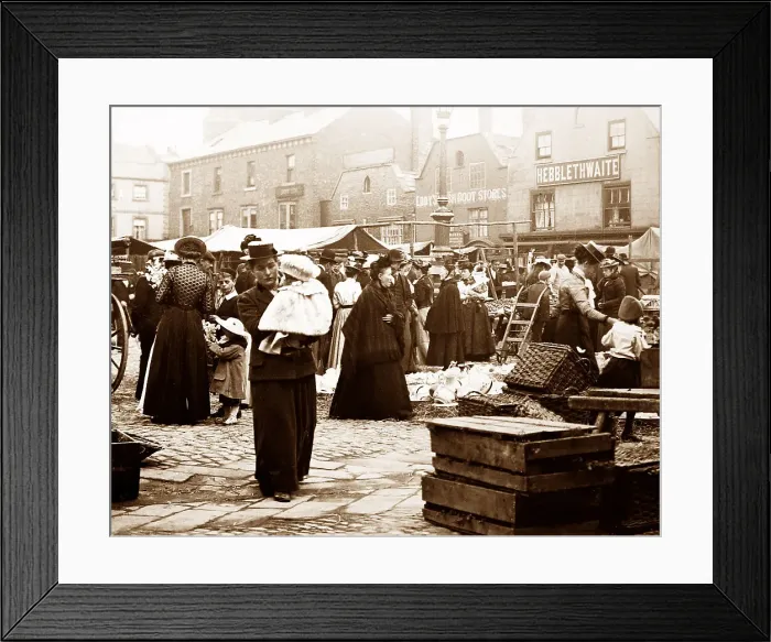 Framed Print : Knaresborough Market Framed Print : Knaresborough Market