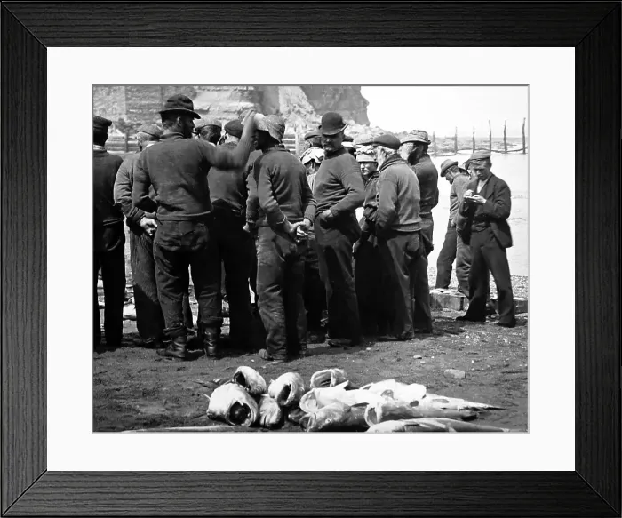 Framed Print : Staithes fishermen Framed Print : Staithes fishermen