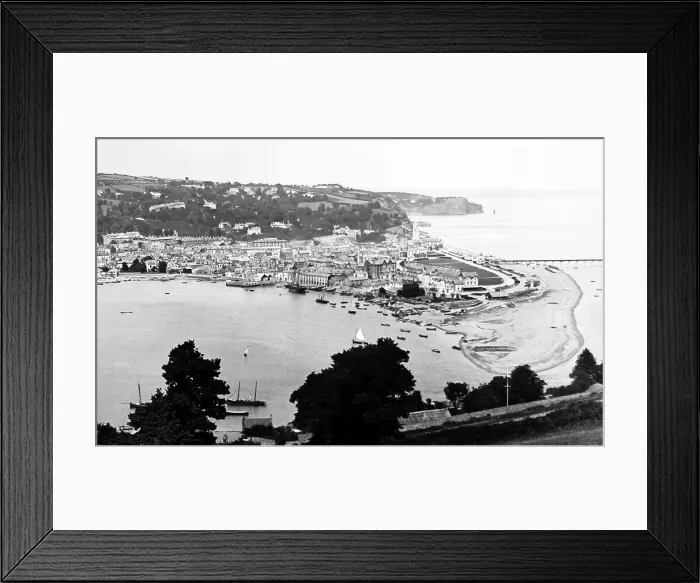Framed Print : Teignmouth in Devon - Victorian period Framed Print : Teignmouth in Devon - Victorian period