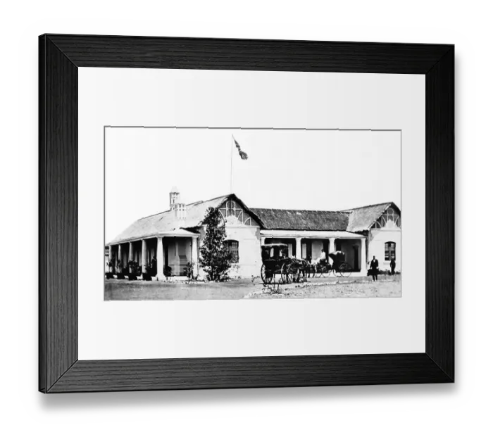 Framed Print : Government House, Bulawayo, Africa - Victorian period Framed Print : Government House, Bulawayo, Africa - Victorian period