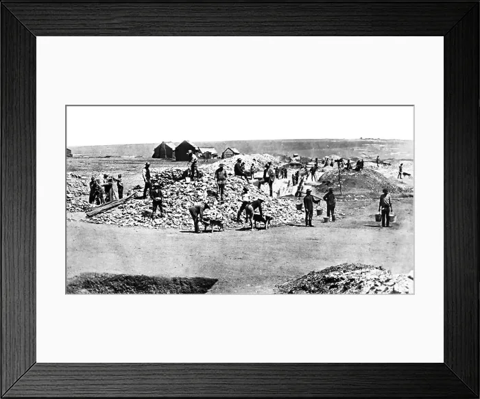 Framed Print : Starting a new gold mine, South Africa Framed Print : Starting a new gold mine, South Africa