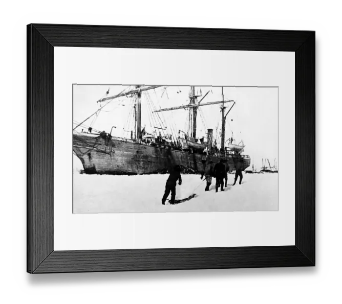 Framed Print : Belgian Antarctic Expedition 1897 to 1899 - crew
