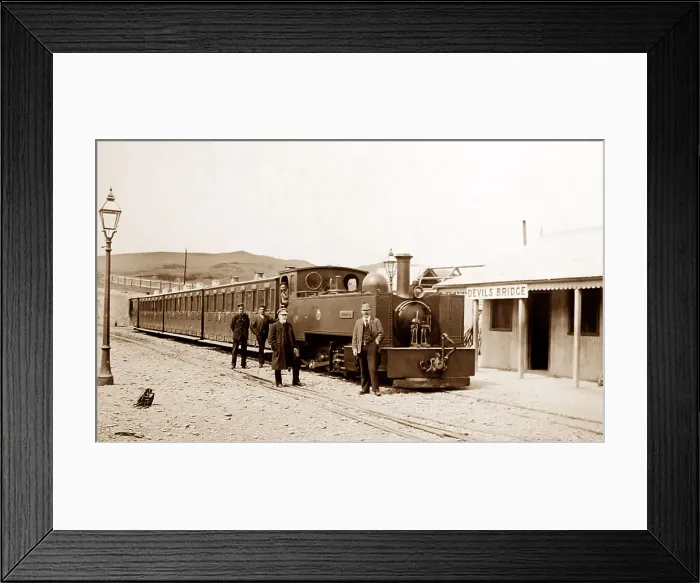 Framed Print : Vale of Rheidol Railway, Devils Bridge, Aberystwyth, Wales