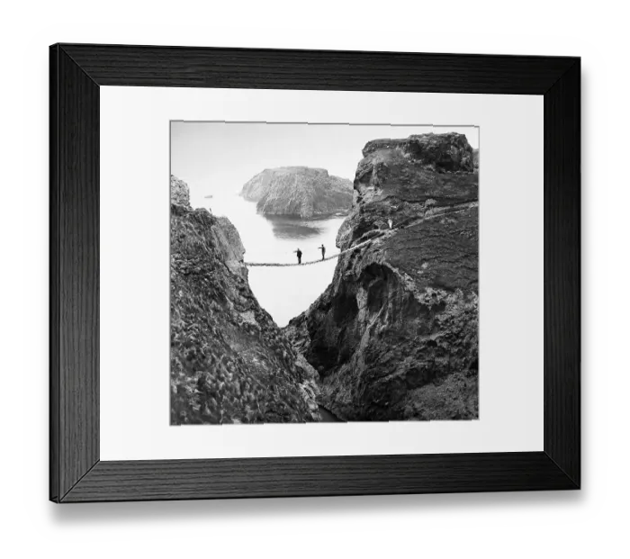 Framed Print : Carrick a Rede Rope Bridge, County Antrim, Ireland Framed Print : Carrick a Rede Rope Bridge, County Antrim, Ireland