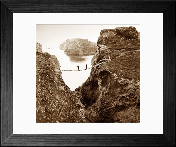 Framed Print : Carrick a Rede rope bridge, County Antrim, ireland Framed Print : Carrick a Rede rope bridge, County Antrim, ireland