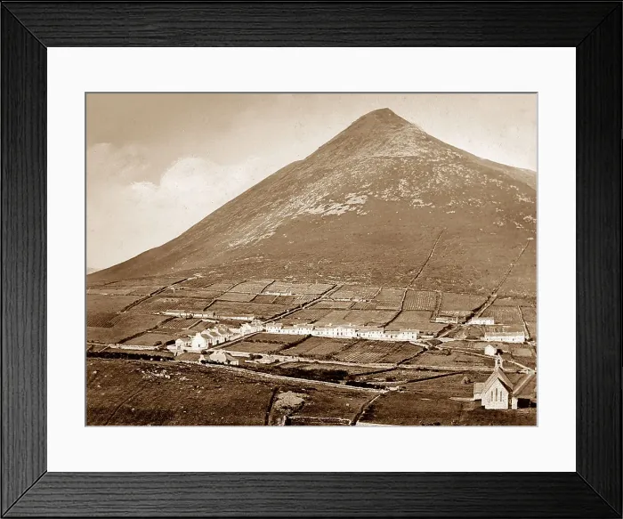 Framed Print : Dugort Achill and Slieve Mountains of More, Ireland Framed Print : Dugort Achill and Slieve Mountains of More, Ireland