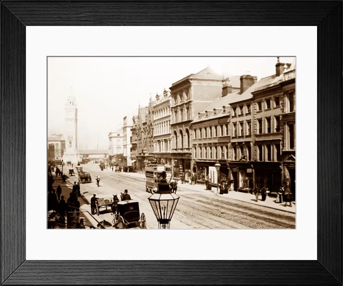 Framed Print : High Street, Belfast, Ireland - Victorian period Framed Print : High Street, Belfast, Ireland - Victorian period
