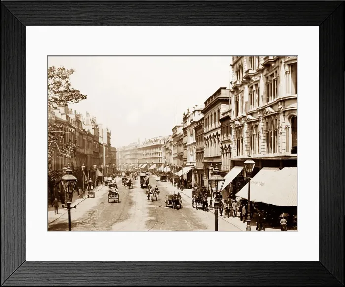 Framed Print : Donegall Place, Belfast, Ireland - Victorian period Framed Print : Donegall Place, Belfast, Ireland - Victorian period