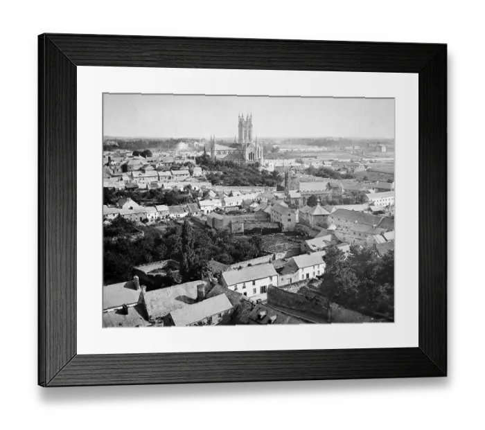 Framed Print : Kilkenny, Ireland - hand coloured photo - Victorian period Framed Print : Kilkenny, Ireland - hand coloured photo - Victorian period