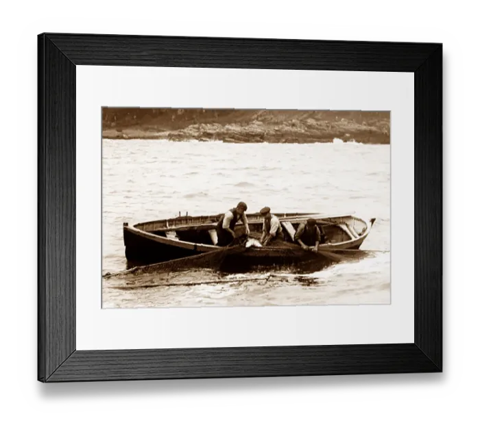 Framed Print : Salmon fishing, Oban, Scotland Framed Print : Salmon fishing, Oban, Scotland