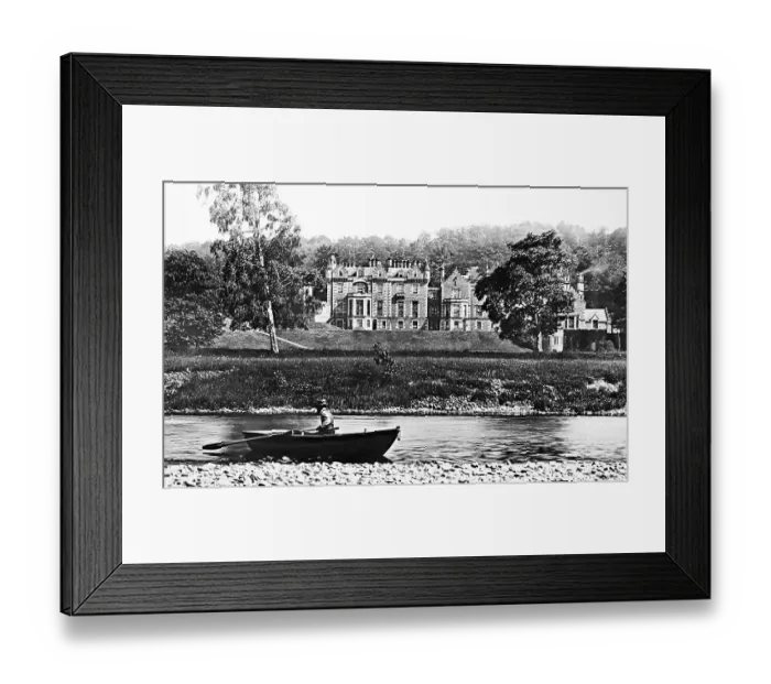 Framed Print : Abbotsford House, Melrose, Scotland - Victorian period Framed Print : Abbotsford House, Melrose, Scotland - Victorian period