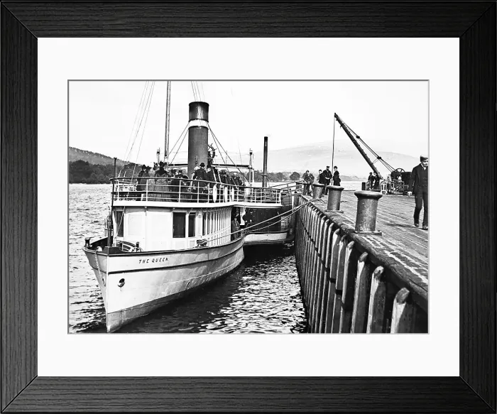 Framed Print : Balloch Pier, Loch Lomond - Victorian period