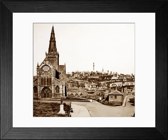 Framed Print : Glasgow Cathedral Necropolis - Victorian period Framed Print : Glasgow Cathedral Necropolis - Victorian period